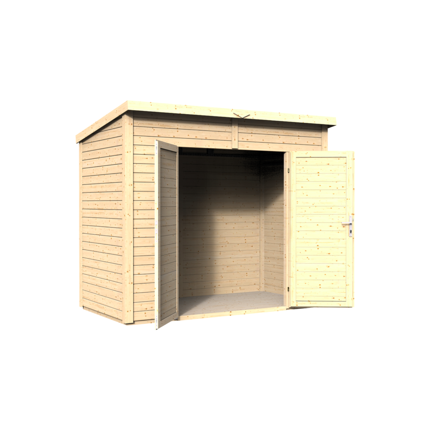 Abri de jardin bois MIDWAY – 244x121cm Panneau préassemblé 2