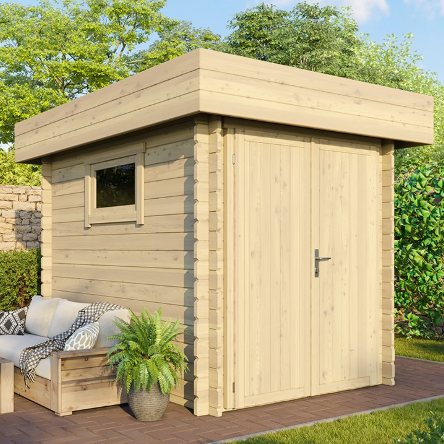 Abri de jardin bois ROVETO – 4,7m² Finition Premium