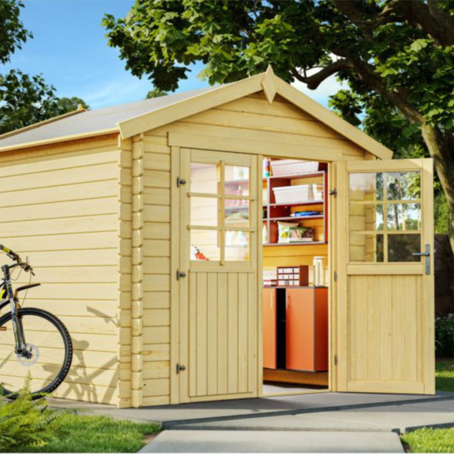 Abri de jardin DUTY FREE – Bois épicéa 4,6m²